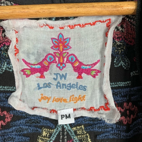 Johnny Was | Crushed Velvet Kimono Embroidered - Picture 2 of 5